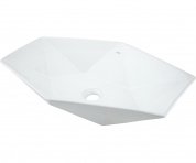 Раковина для ванной Gappo GT504 белая на столешницу (635*410*135 мм)