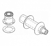 Bosch Горизонтальный дымоход DN60/100 с подключением к котлу