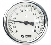 Watts F+R801(T) 63/75 Термометр биметаллический с погружной гильзой 63 мм, штуцер 75 мм