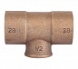 Sanha 4130g тройник ВП-ВР-ВП, бронза28x1/2x28, для медных труб под пайку