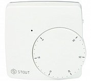 STOUT Термостат комнатный электронный WFHT-DUAL включ. дистанционный датчик в пол L=3 м