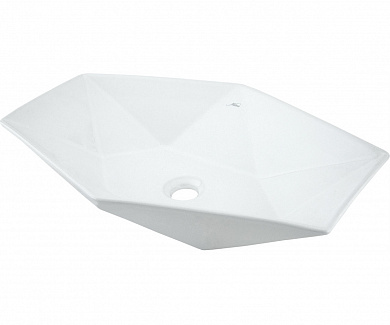 Раковина для ванной Gappo GT504 белая на столешницу (635*410*135 мм)