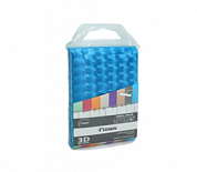 Шторка для ванной голубая 3D (180х180 см) Материал: этиленвинил ацетат, полипропилен. В комплекте 12 пластиковых колец
