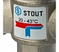 STOUT Термостатический смесительный клапан для систем отопления и ГВС. G 1)4 НР 20-43°С KV 1,6