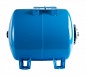 STOUT Расширительный бак, гидроаккумулятор 80 л. горизонтальный (цвет синий)