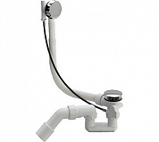 Simplex слив-перелив полуавтомат для стандартных ванн, с сифоном, 40/50 x 540, пластик/хром